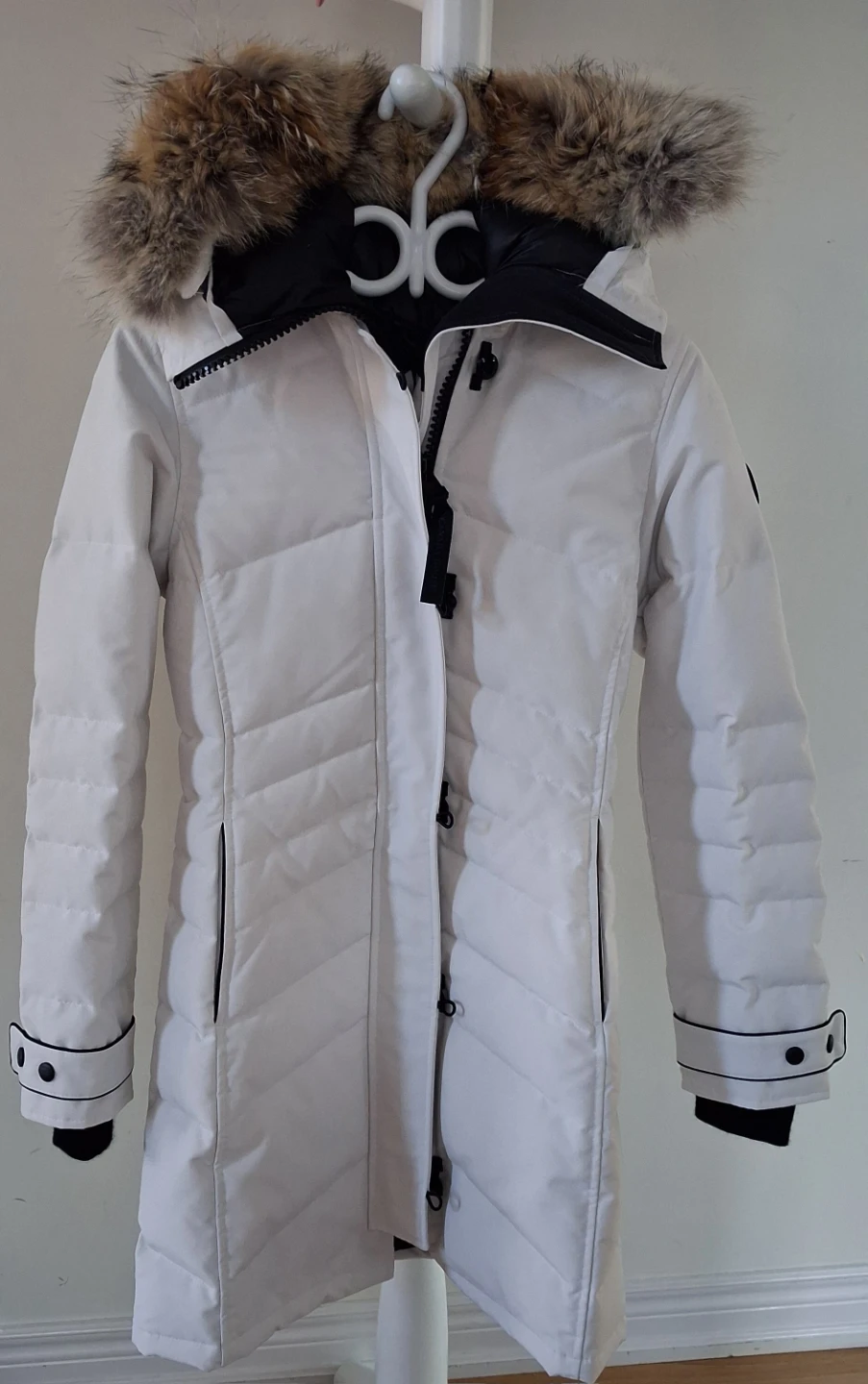 Canada Goose White Parka Jacket