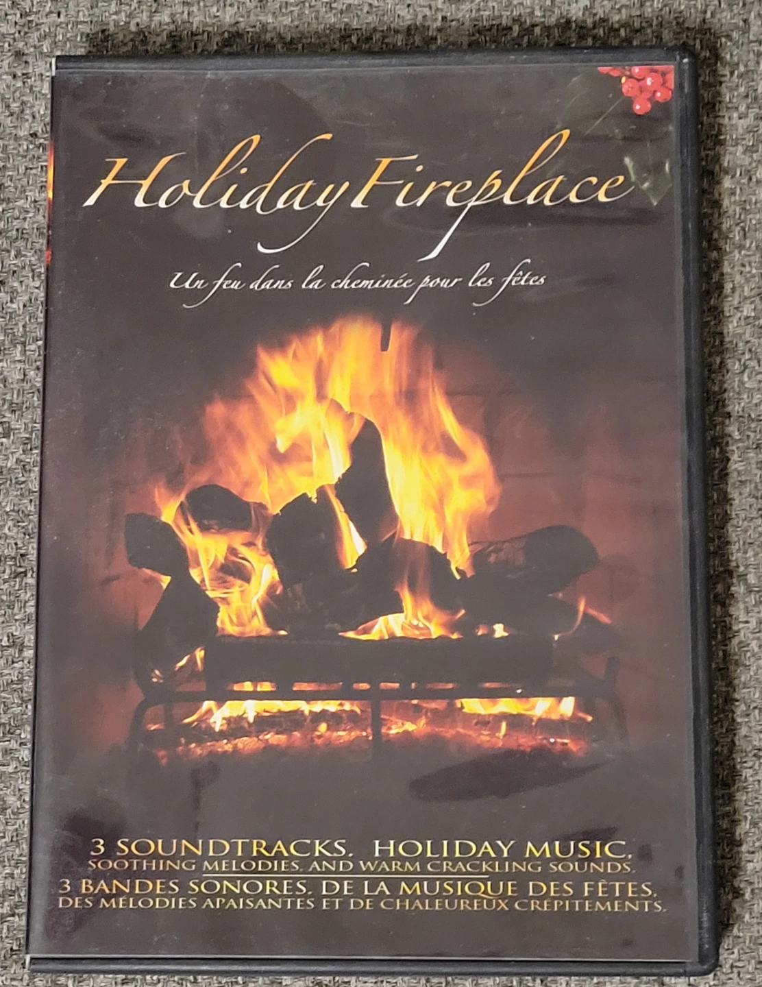 Holiday Fireplace With Crackle or Music