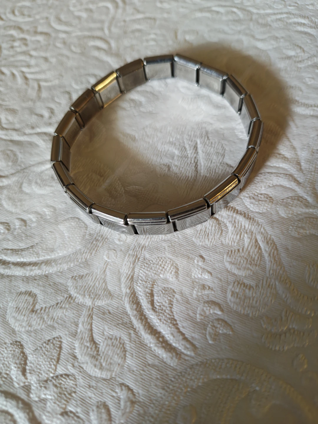 "🅱️🅱️" Stainless Stretch Bracelet w/Mounted Letters B B - photo 2