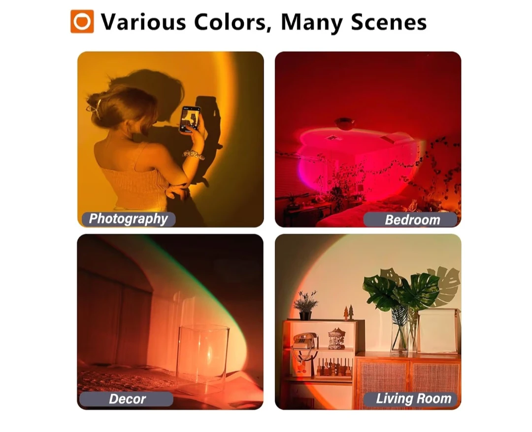 Easeking LED Sunset Lamp Projector - photo 2