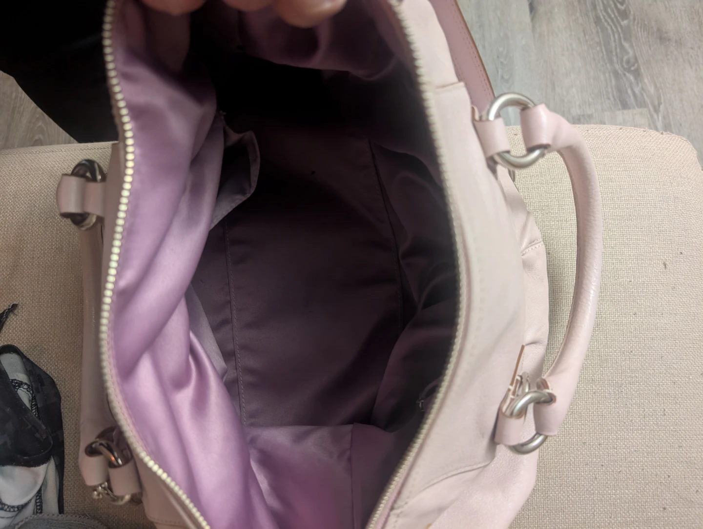 Coach Leather Handbag Pink - photo 4