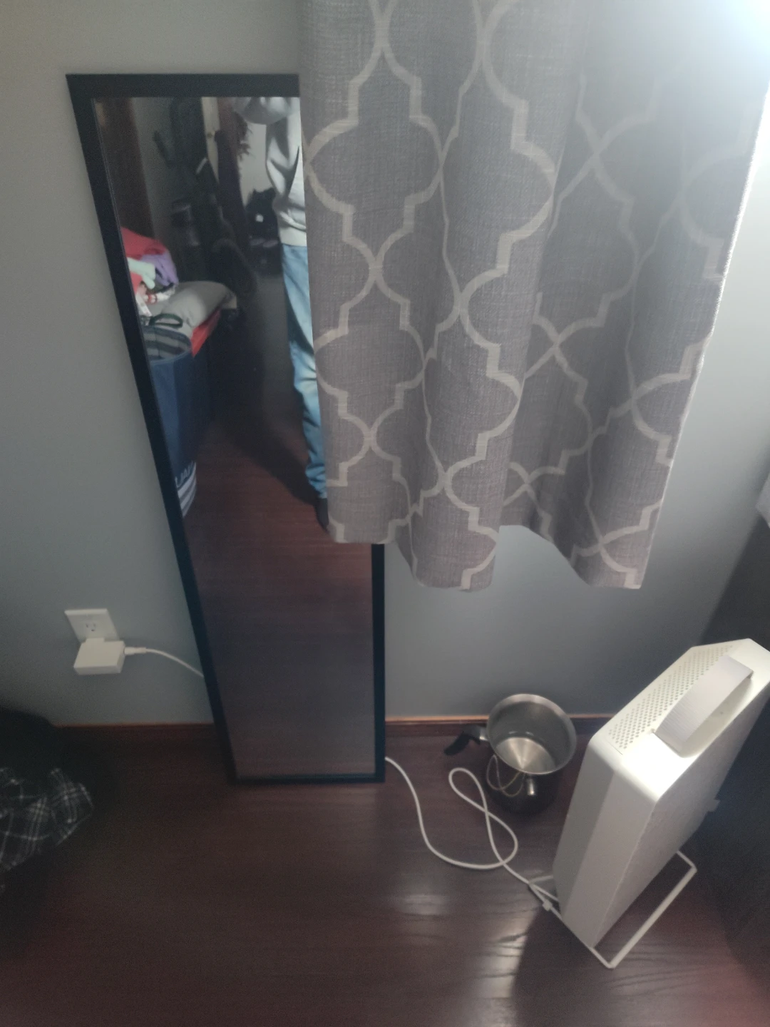 Black Full Length Wall Mirror