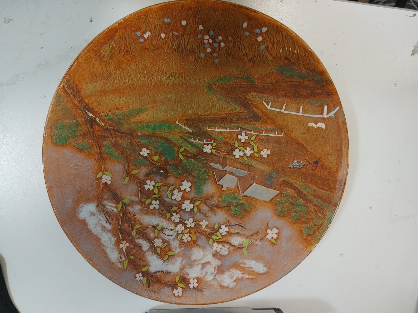 Decorative Japanese Landscape Plate