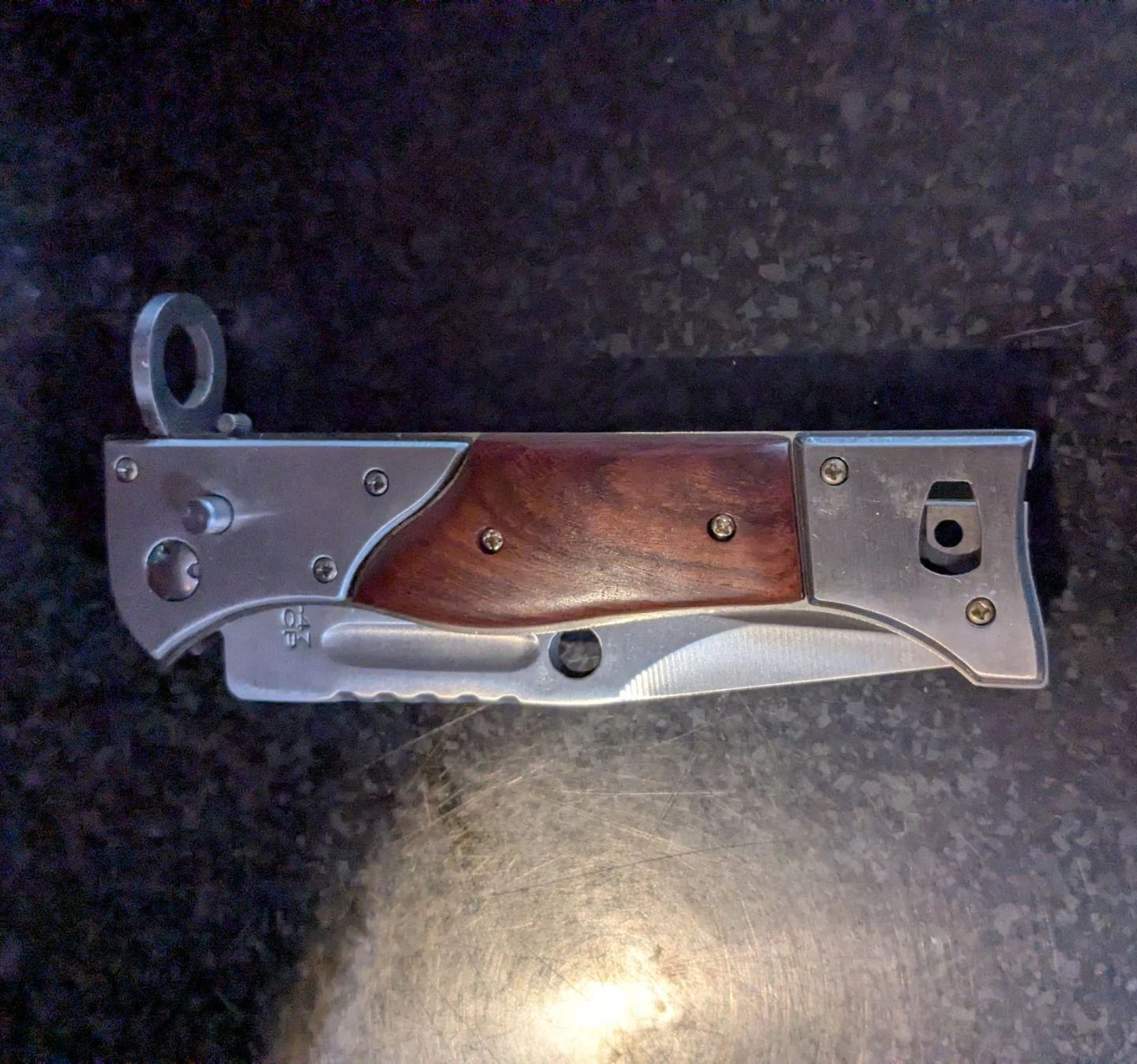 AK-47 CCCP Pocket Knife and Case Holster - photo 3