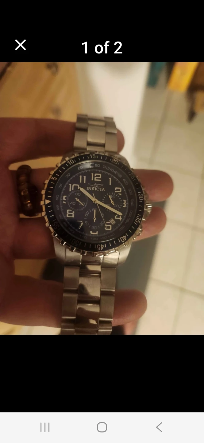 Invicta Chronograph Stainless Steel Watch