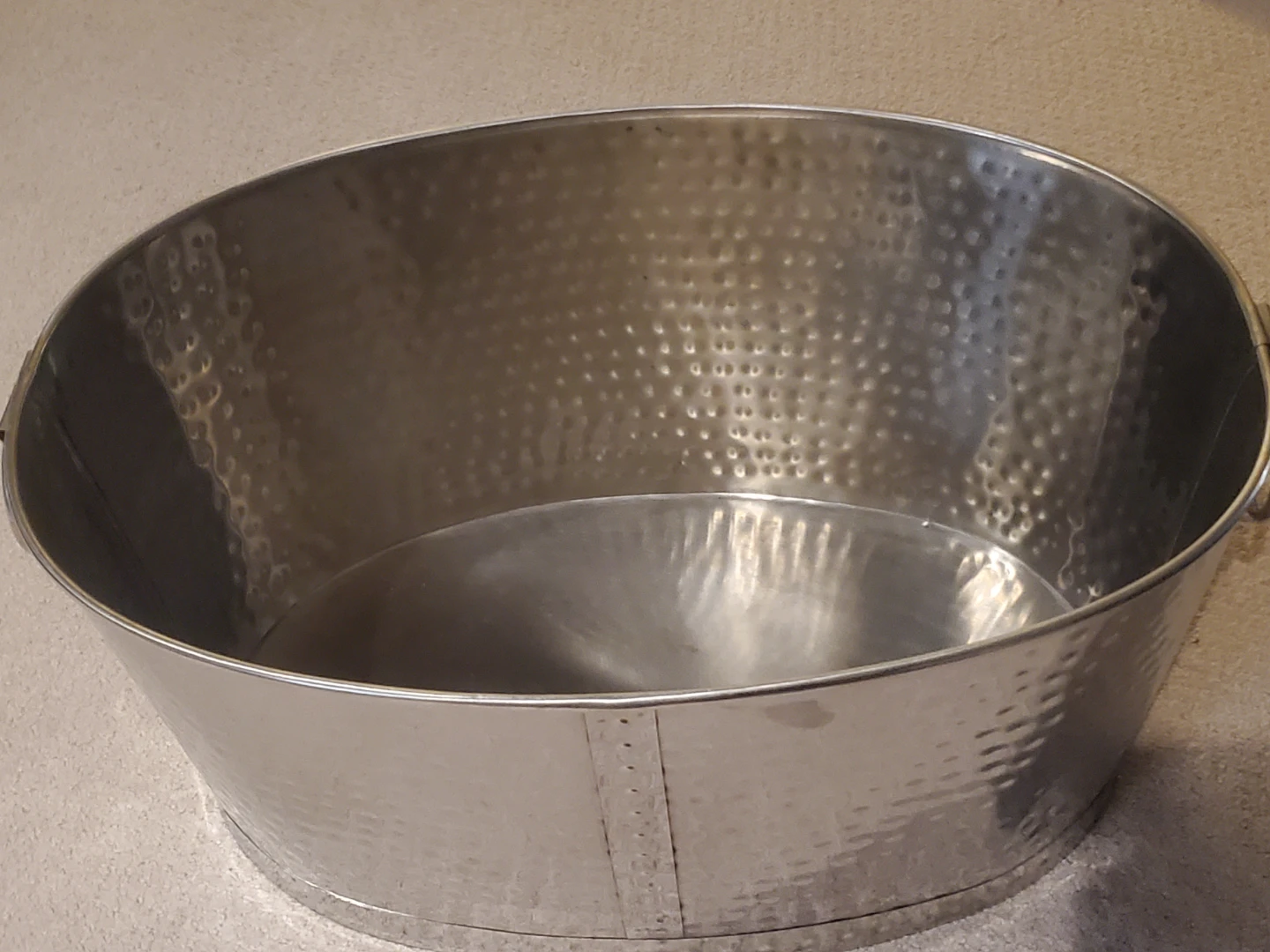 Hammered Metal Beverage Tub - photo 2