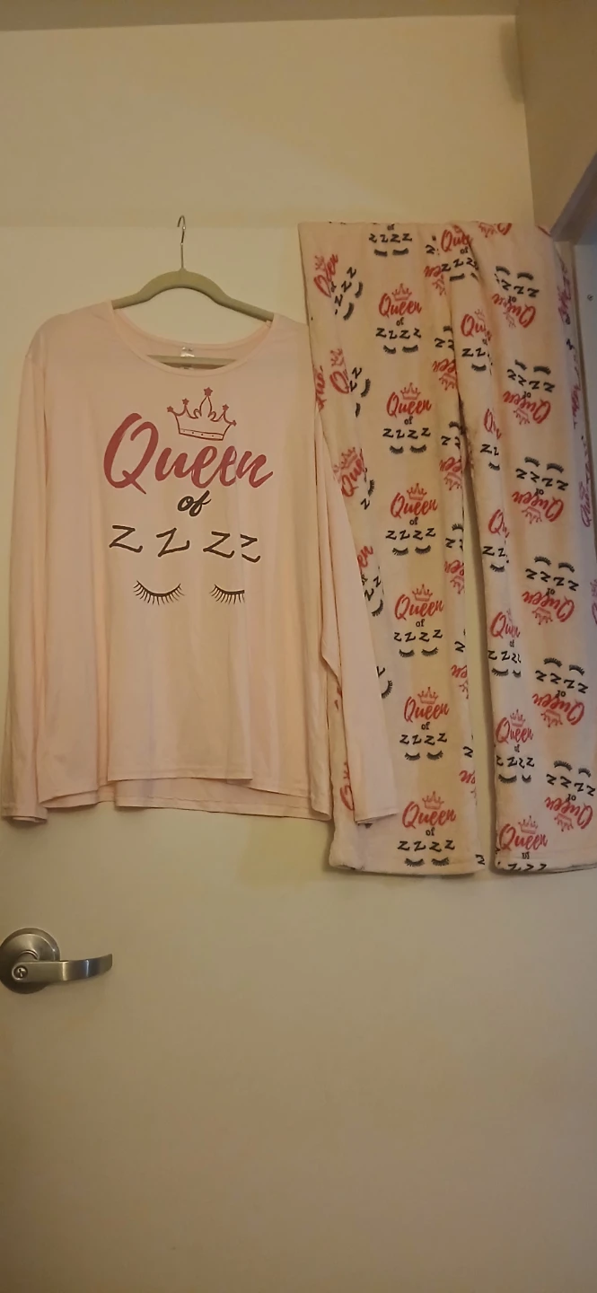 Just Be Queen of ZZZs Pajama Set 2X