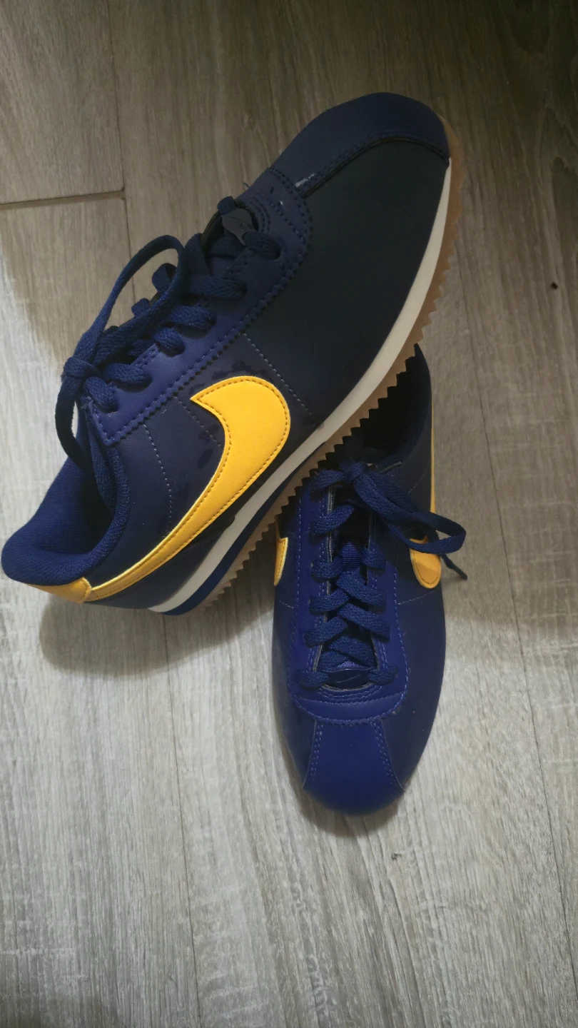 Nike Cortez Sneakers Blue and Yellow - photo 2