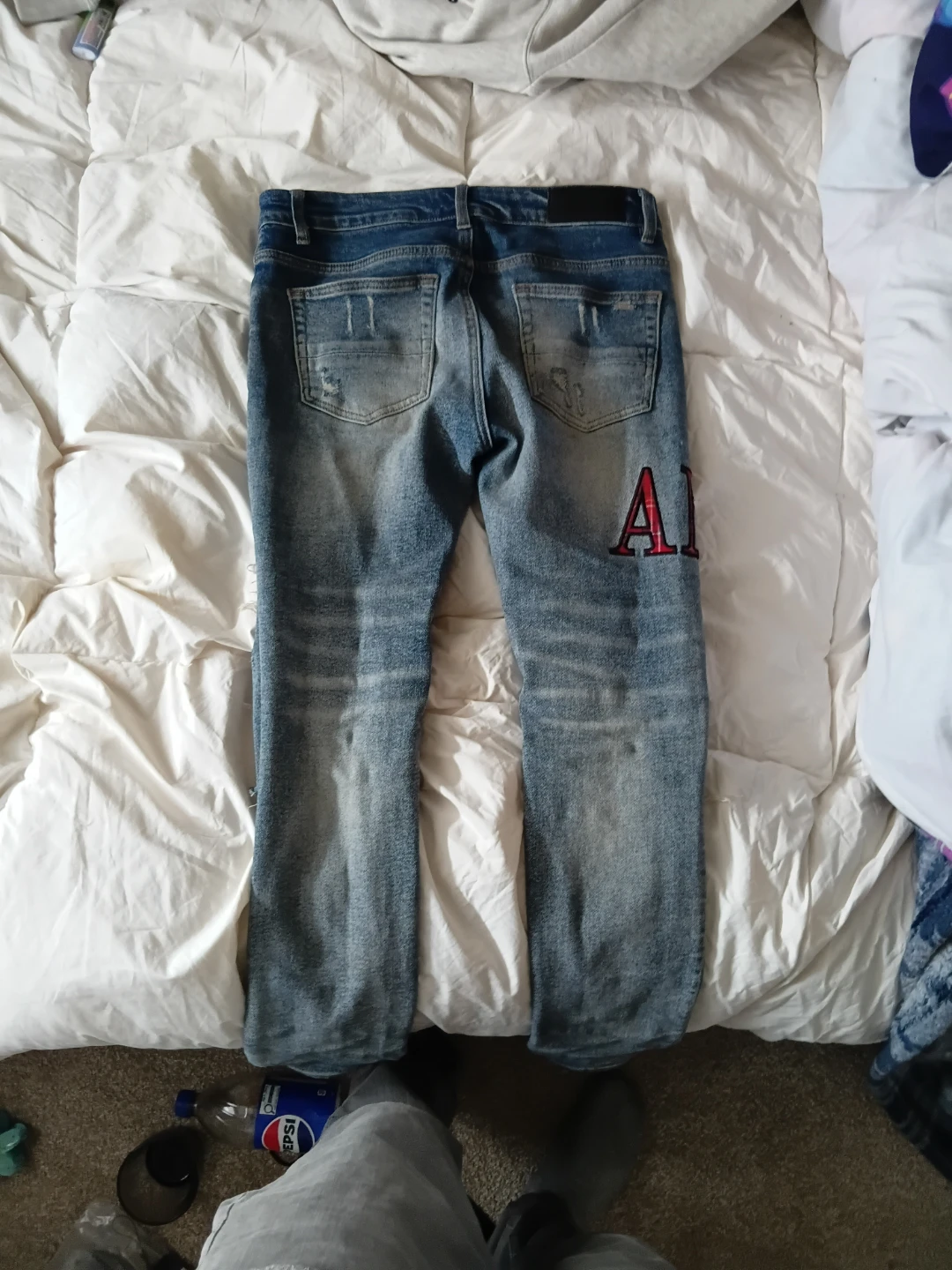 Amiri Distressed Denim Jeans - photo 2