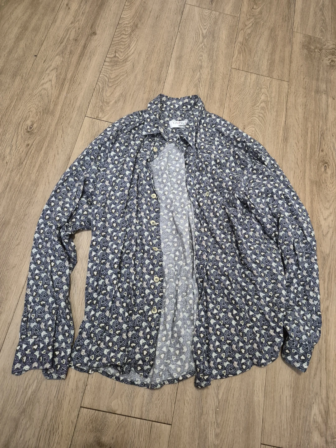 Size 43/44 Seidensticker Young Line Geometric Pattern Shirt - photo 4