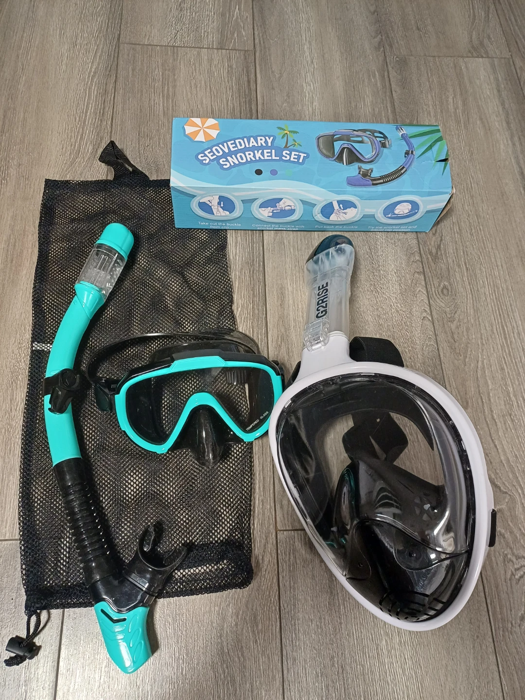 Seovediary Snorkel Set and G2Rise Full Face Mask - photo 4