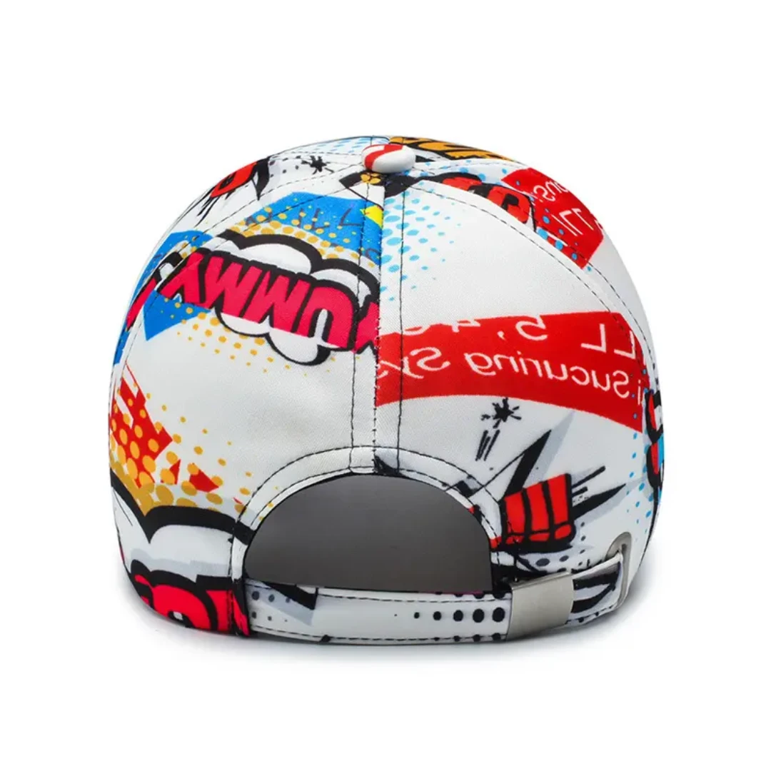 Comic Print Baseball Cap