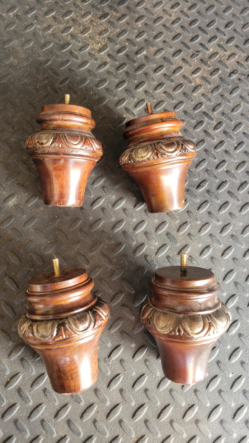 Set of 4 Wooden Furniture Legs - photo 2