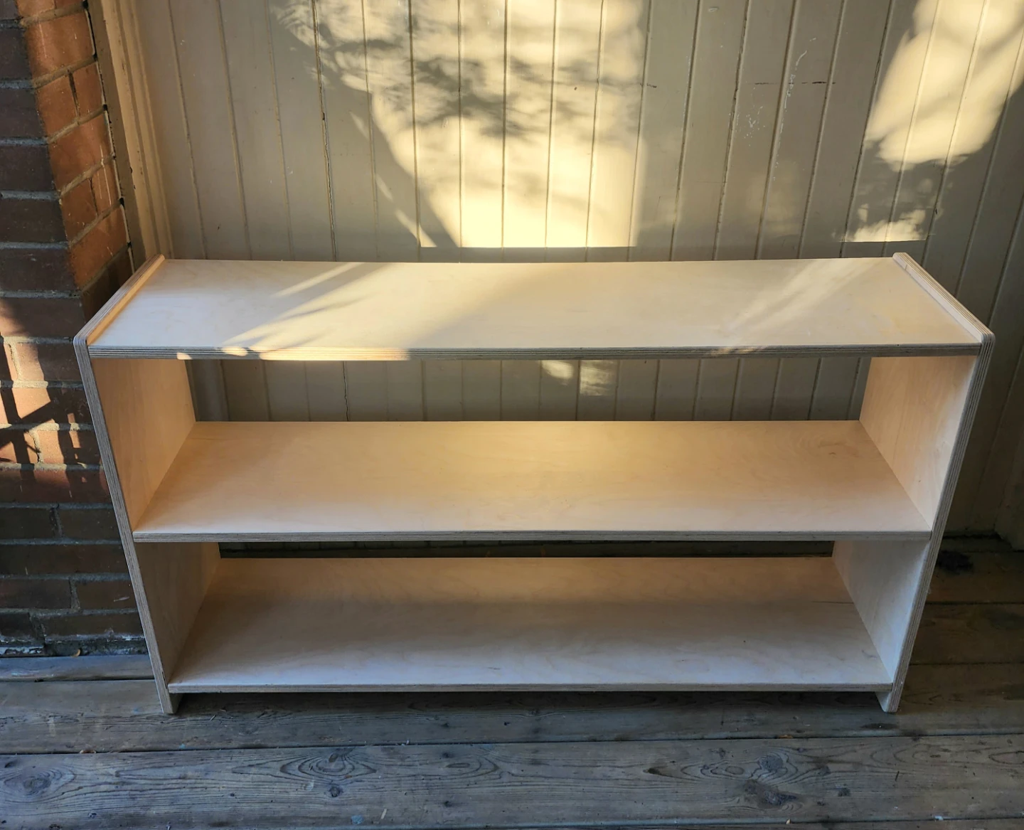 Large Birchwood Shelving Unit 45"W × 11.5"D × 26"H - photo 4
