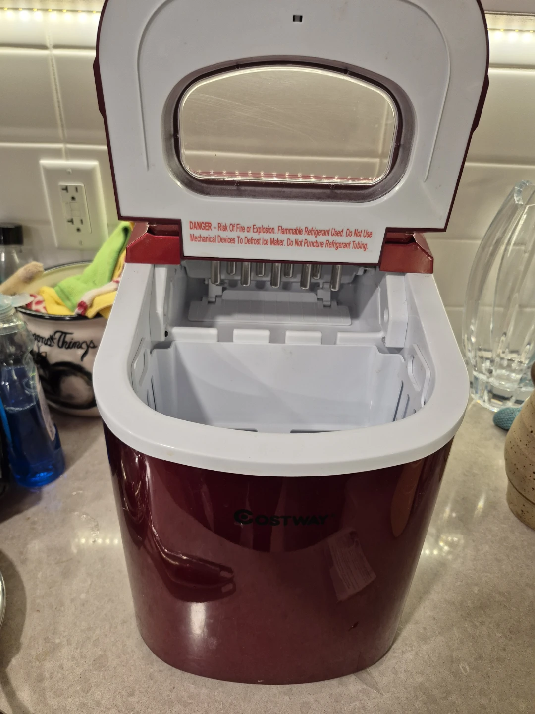 Costway Countertop Ice Maker - Red - photo 2
