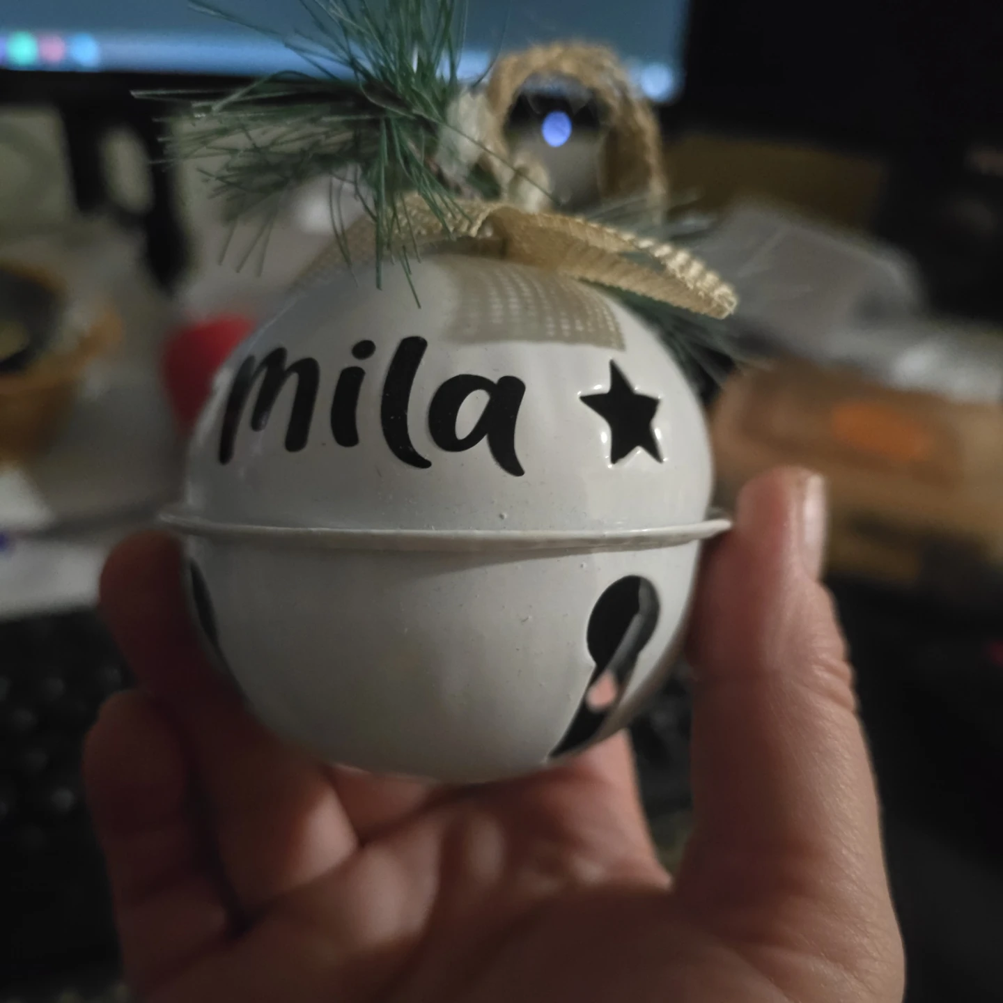 Personalized Mila Christmas Ornament - photo 2