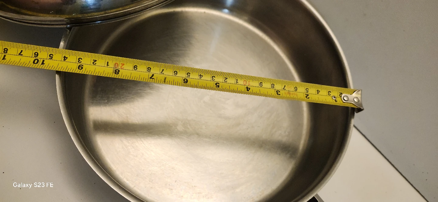 Stainless Steel Frying Pan with Lid - photo 2