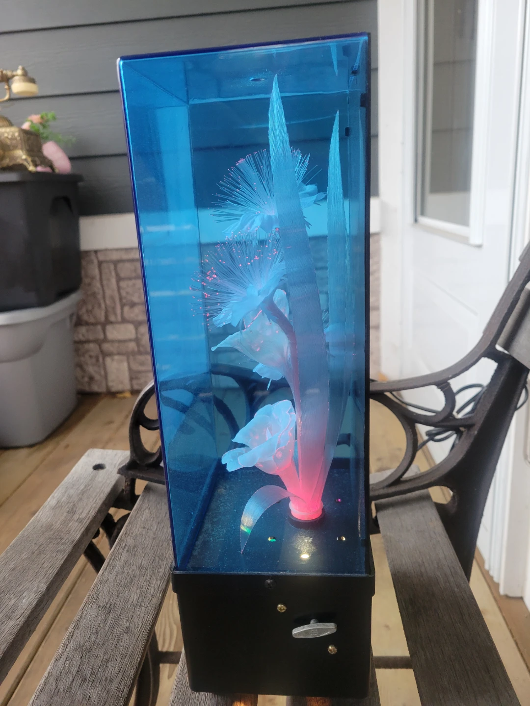 Vintage Fiber Optics Color Changing Lamp and Music Box (Working) - photo 5