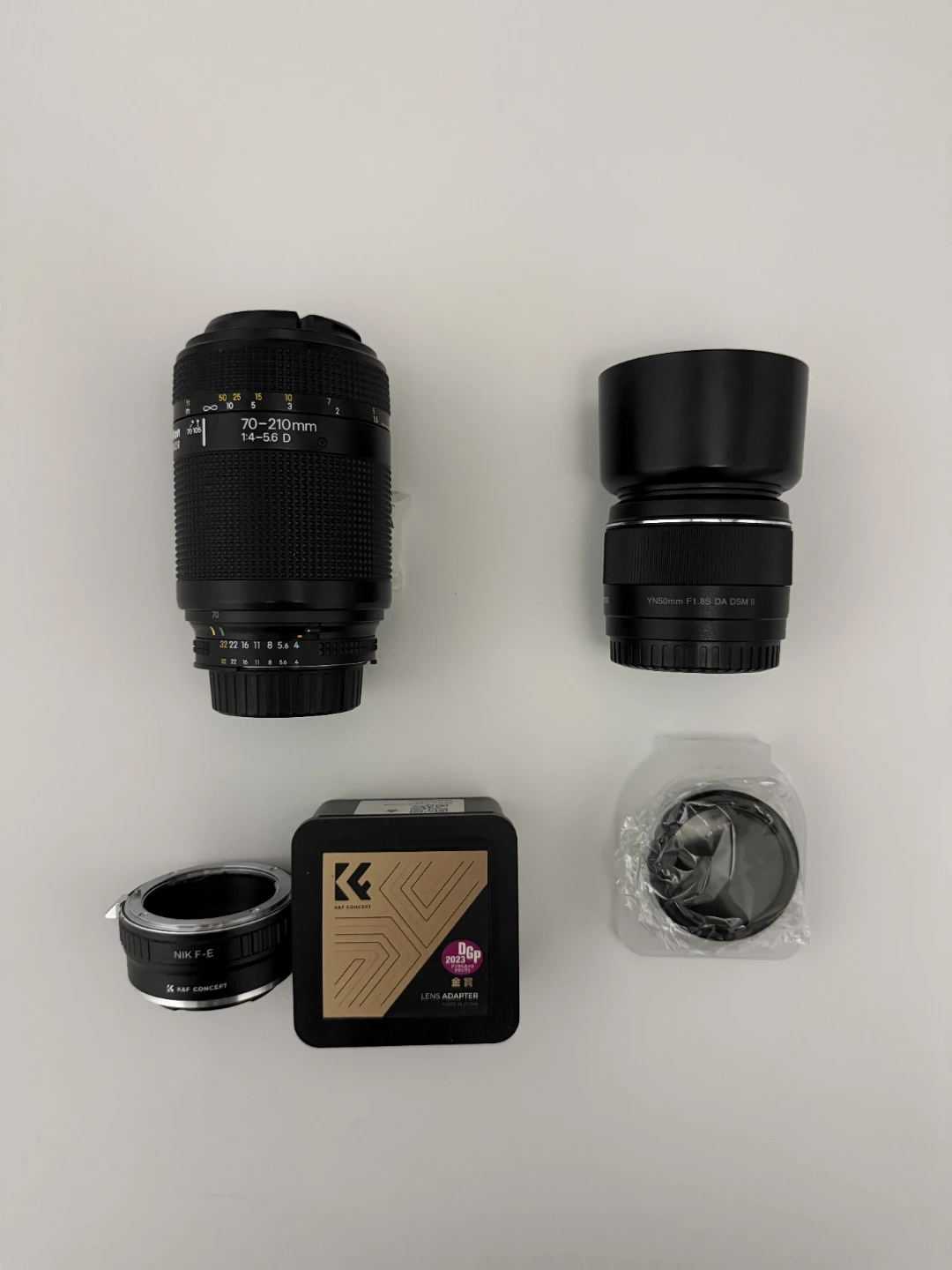 Sony E-Mount Camera Lens Bundle – Yongnuo 50mm + Nikon 70–210mm