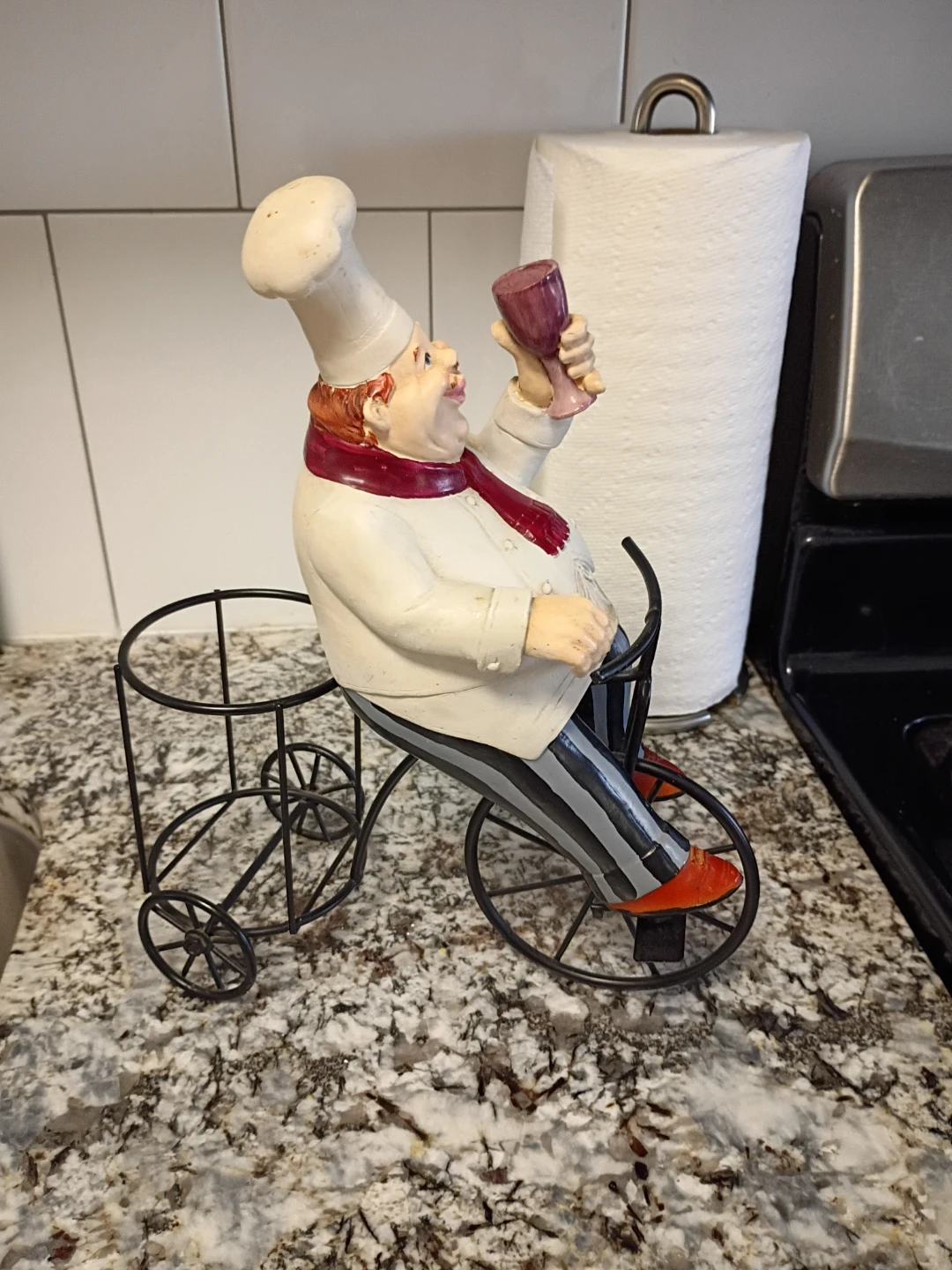 Decorative Chef Wine Bottle Holder - photo 3