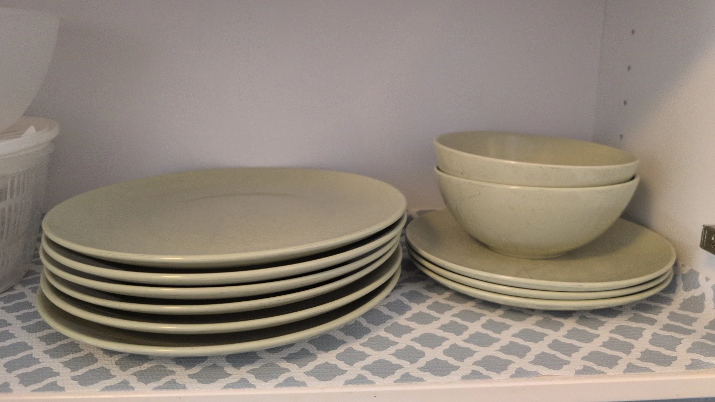 Set of FÖRGILAD Plates and Bowls