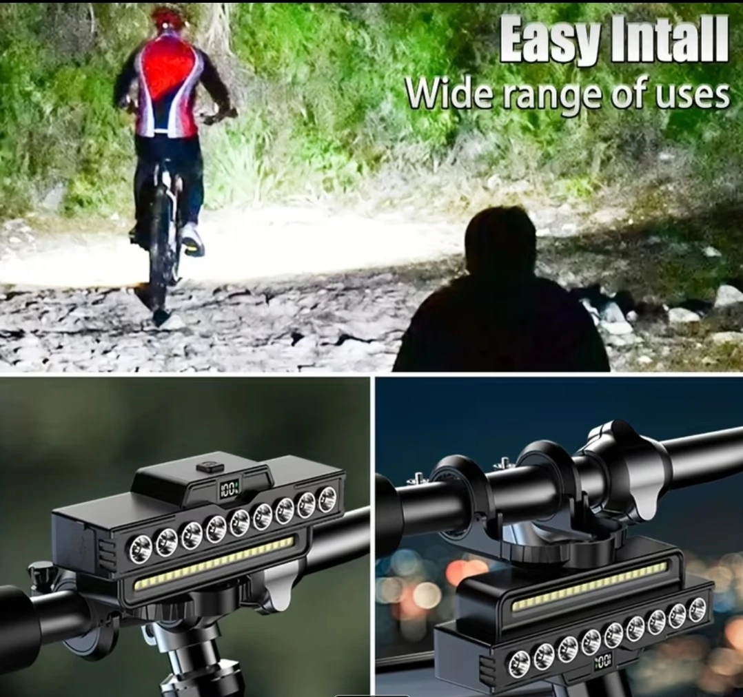 Bicycle LED Headlight with Remote Horn - photo 4