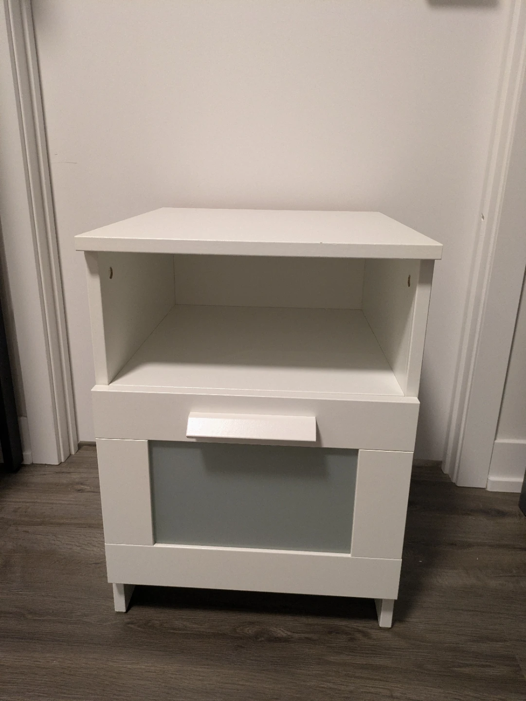 IKEA Brimnes Bedside Table, White