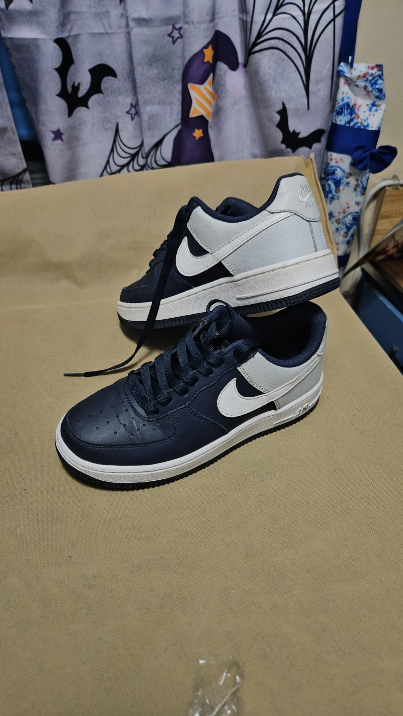 Nike Air Force 1 Low Sneakers – Navy Blue/White/Gray - photo 5