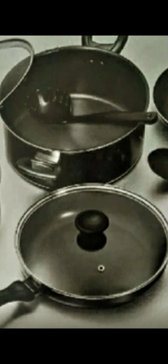 Black Non-Stick Cooking Large Pot with Lid $35 or medium $25 pan