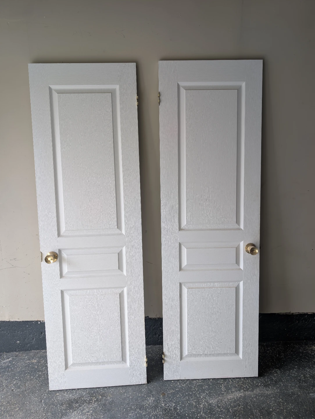 Two White Interior Doors - 24" × 80"