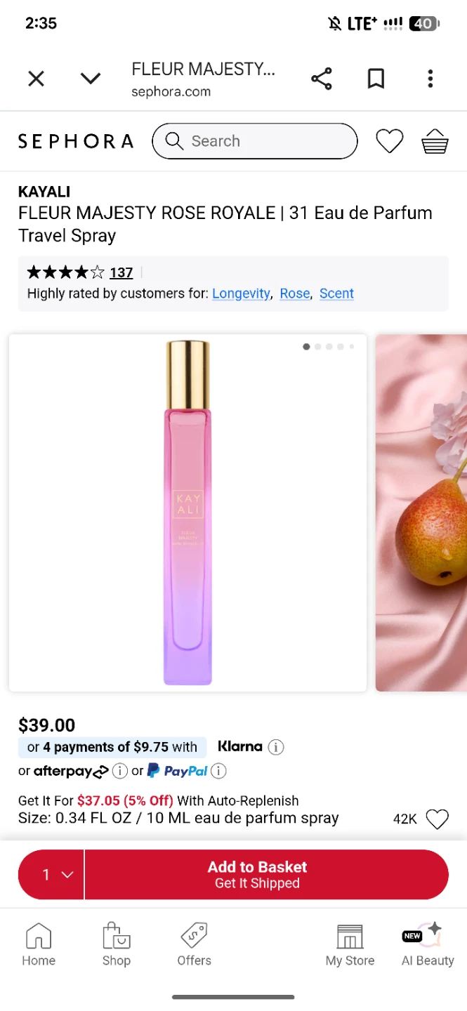 KAYALI Fleur Majesty Rose Royale 31 Decants 10 ML - photo 2