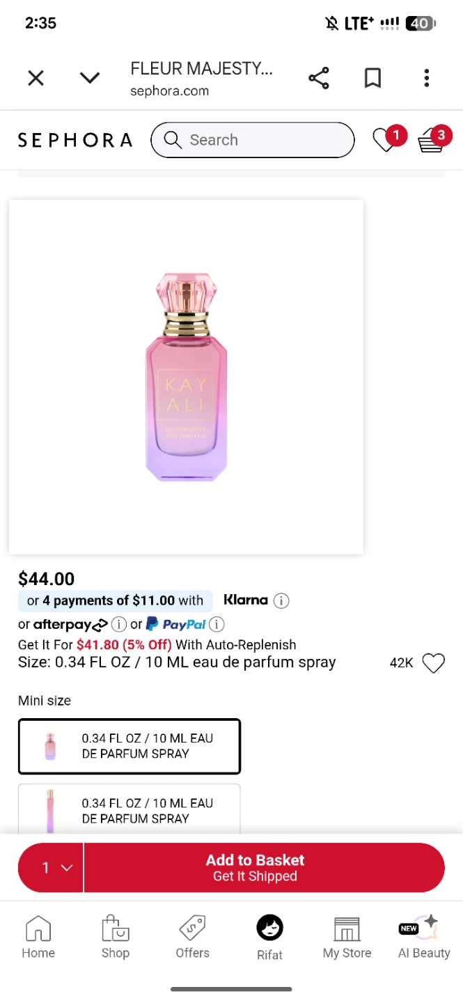 KAYALI Fleur Majesty Rose Royale 31 Decants 10 ML - photo 3