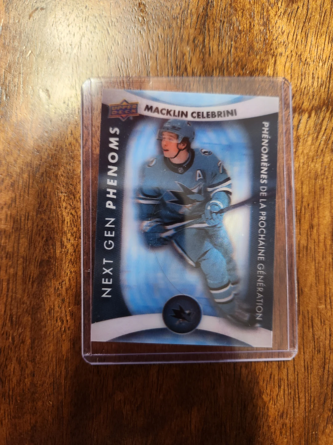 Macklin Celebrini Upper Deck Next Gen Phenoms Card