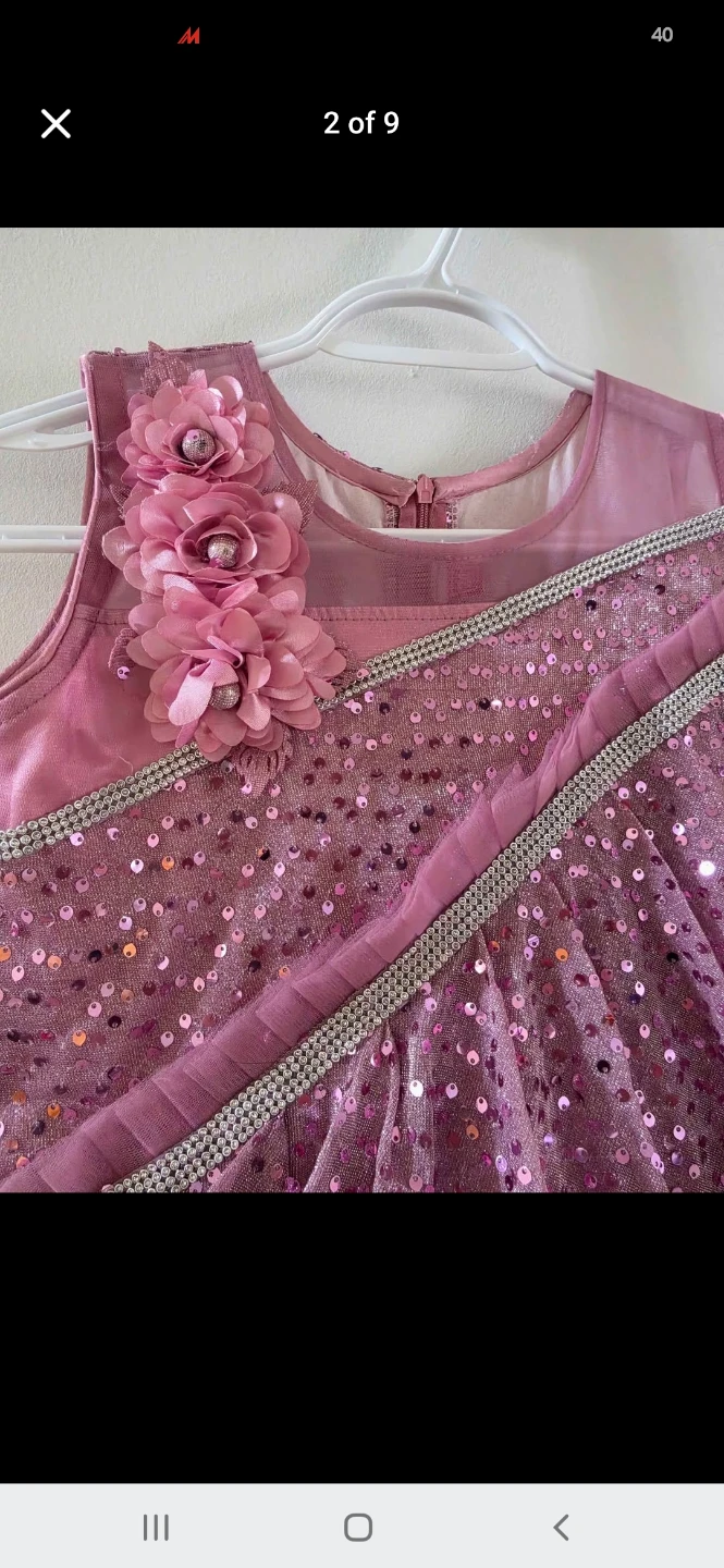 Pink Sequin Party Dress Size 34 - photo 3