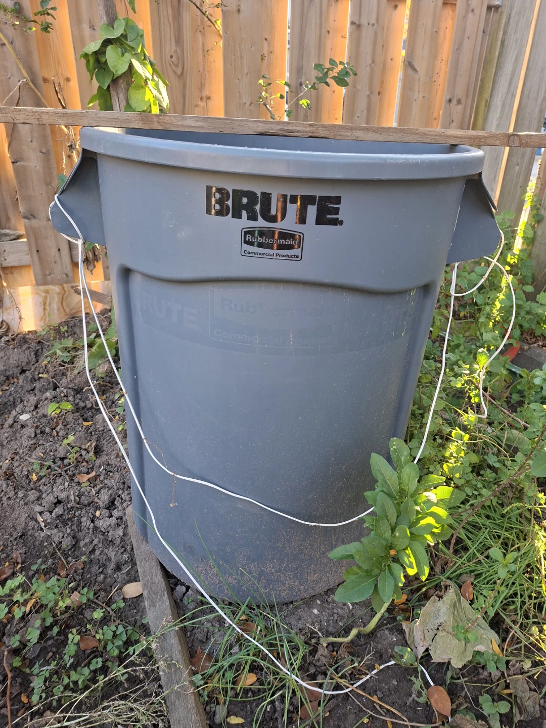 Rubbermaid BRUTE Grey Garbage Can