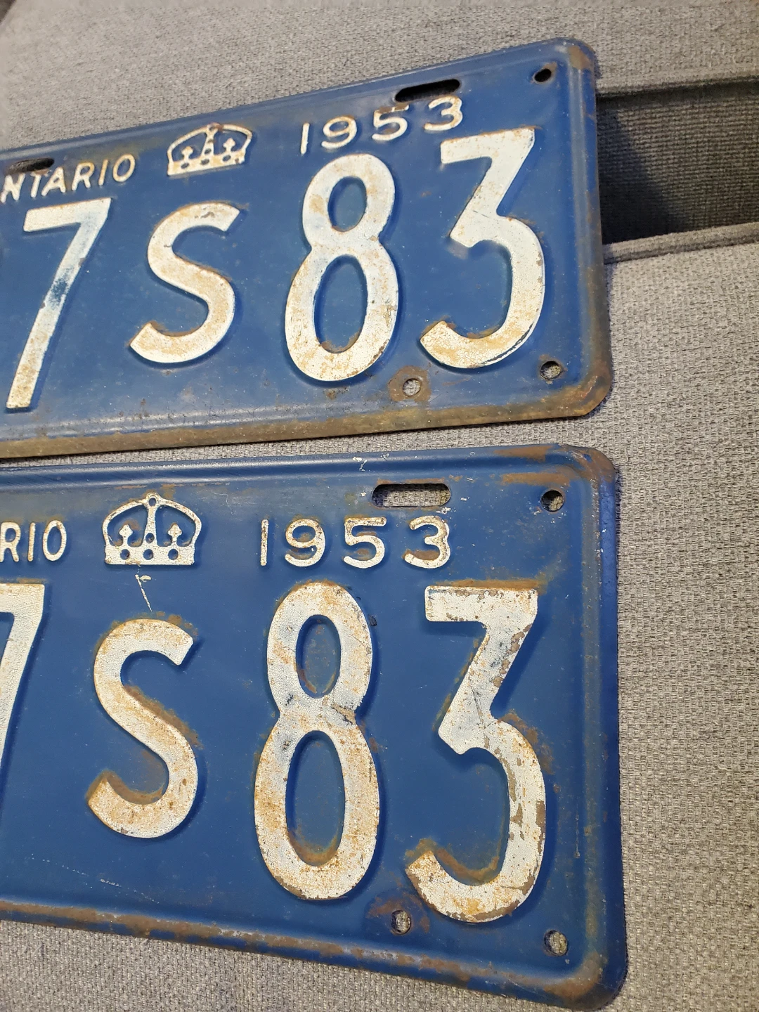 Pair of 1953 Ontario License Plates - photo 5