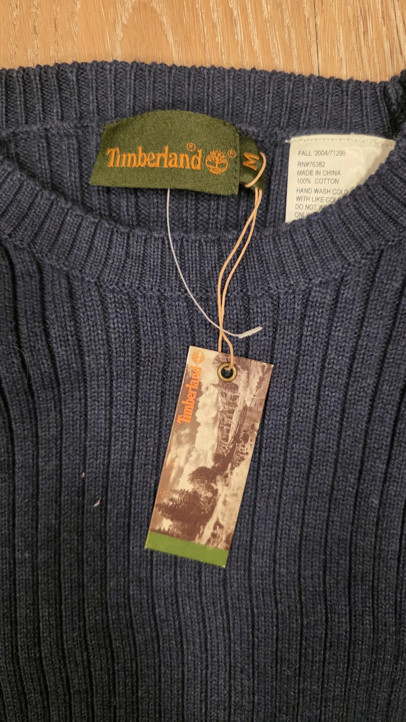 Brand New - Timberland Navy Ribbed Sweater - photo 2