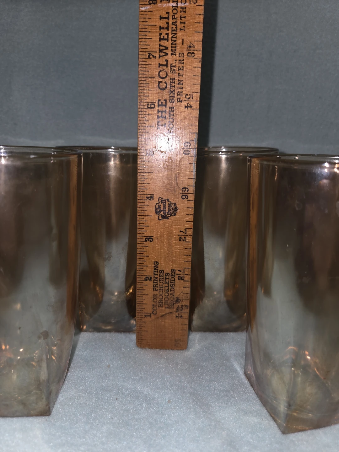 Set of 4 Amber Glass Tumblers - photo 4