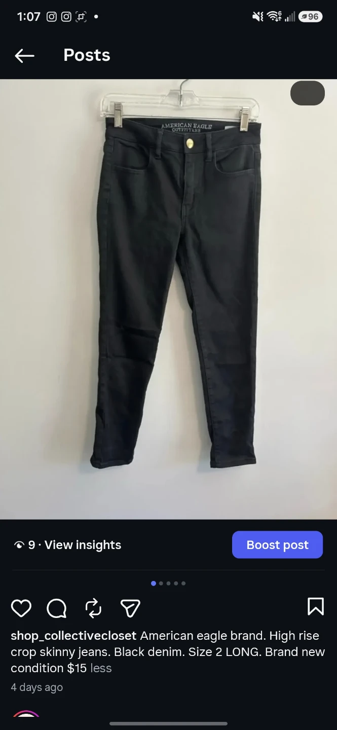 Assorted American Eagle and Old Navy Skinny Jeans