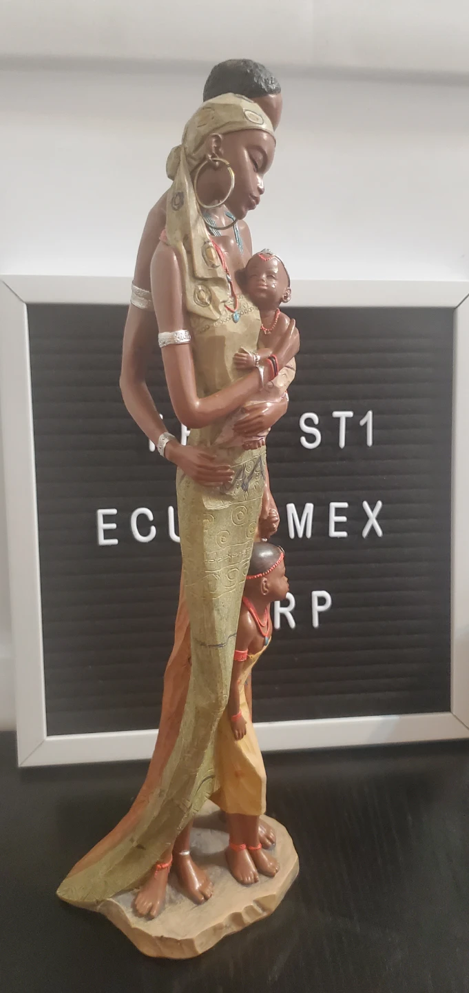 African Family Decorative Figurine - photo 4