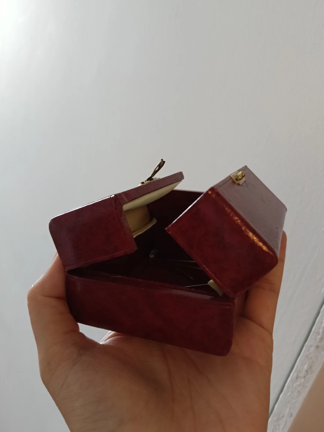Vintage Maroon Jewellery Box