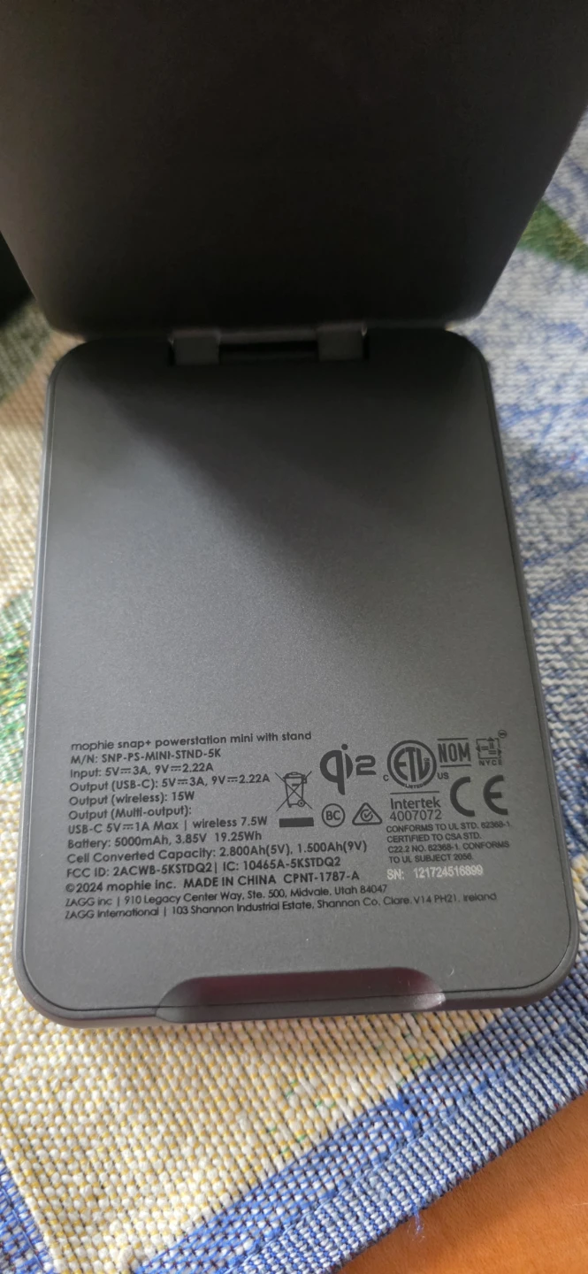 Mophie Snap + Powerstation Mini Wireless Charger with Stand - photo 4