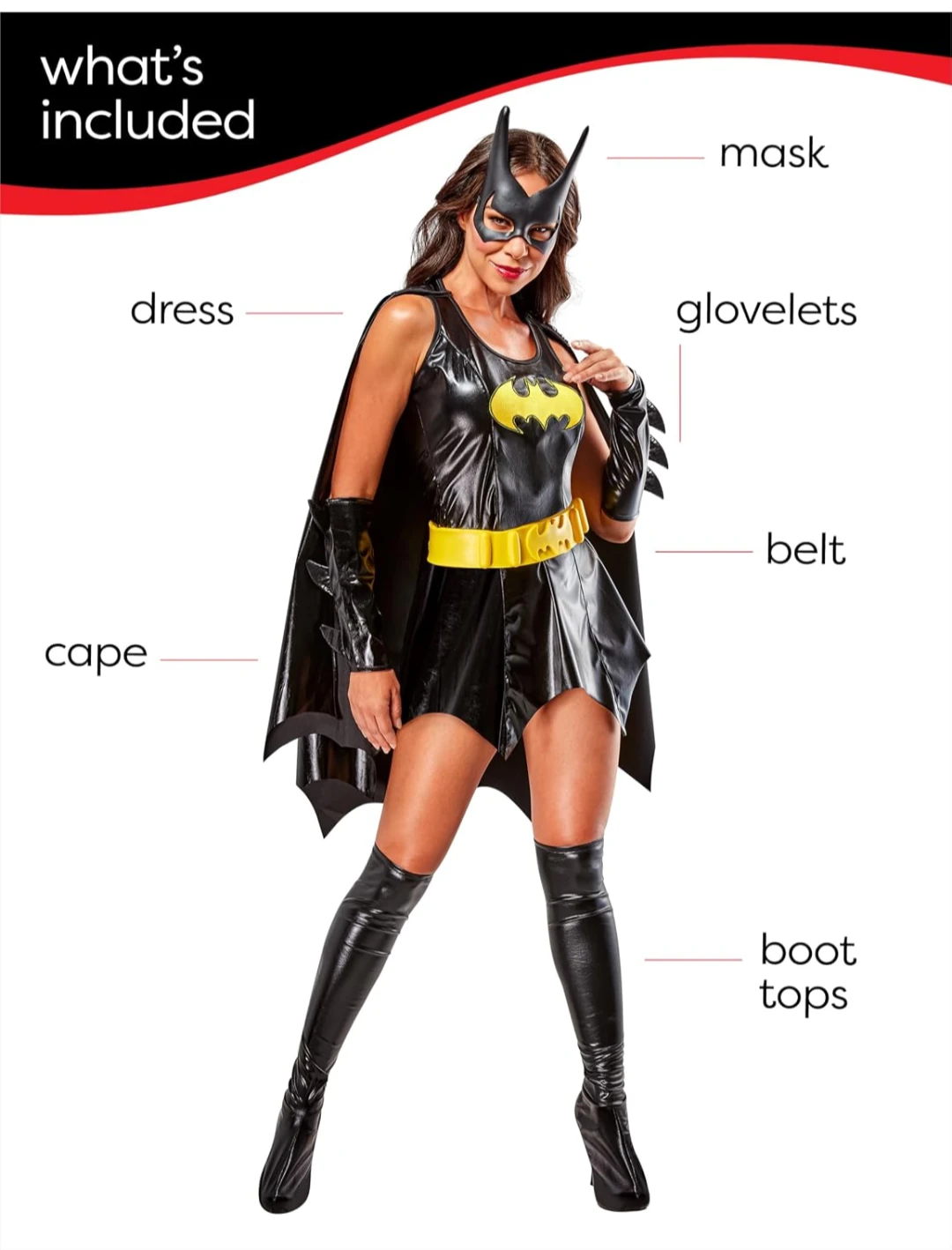 EUC - Rubie's Adult Sexy Batgirl Costume Size S - photo 5