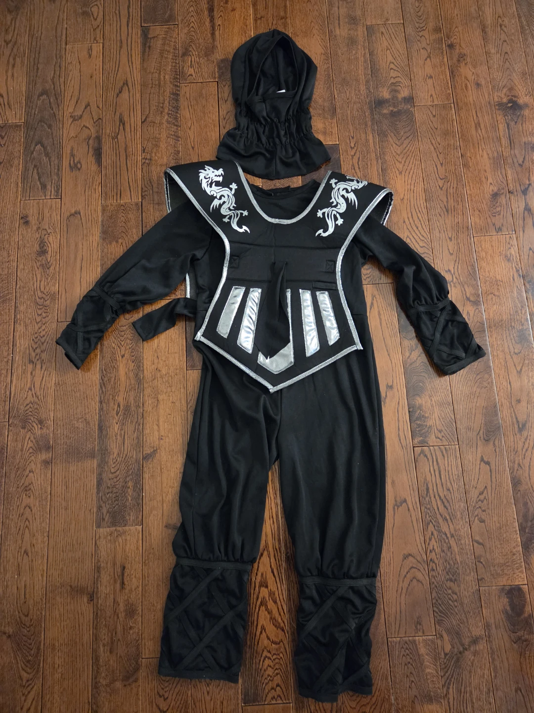 Kids Ninja Halloween Costume, Size M (5-6)