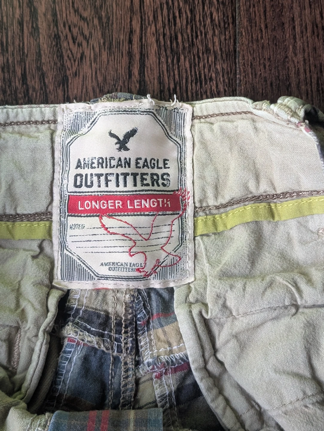 American Eagle Plaid  cargo shorts - photo 3