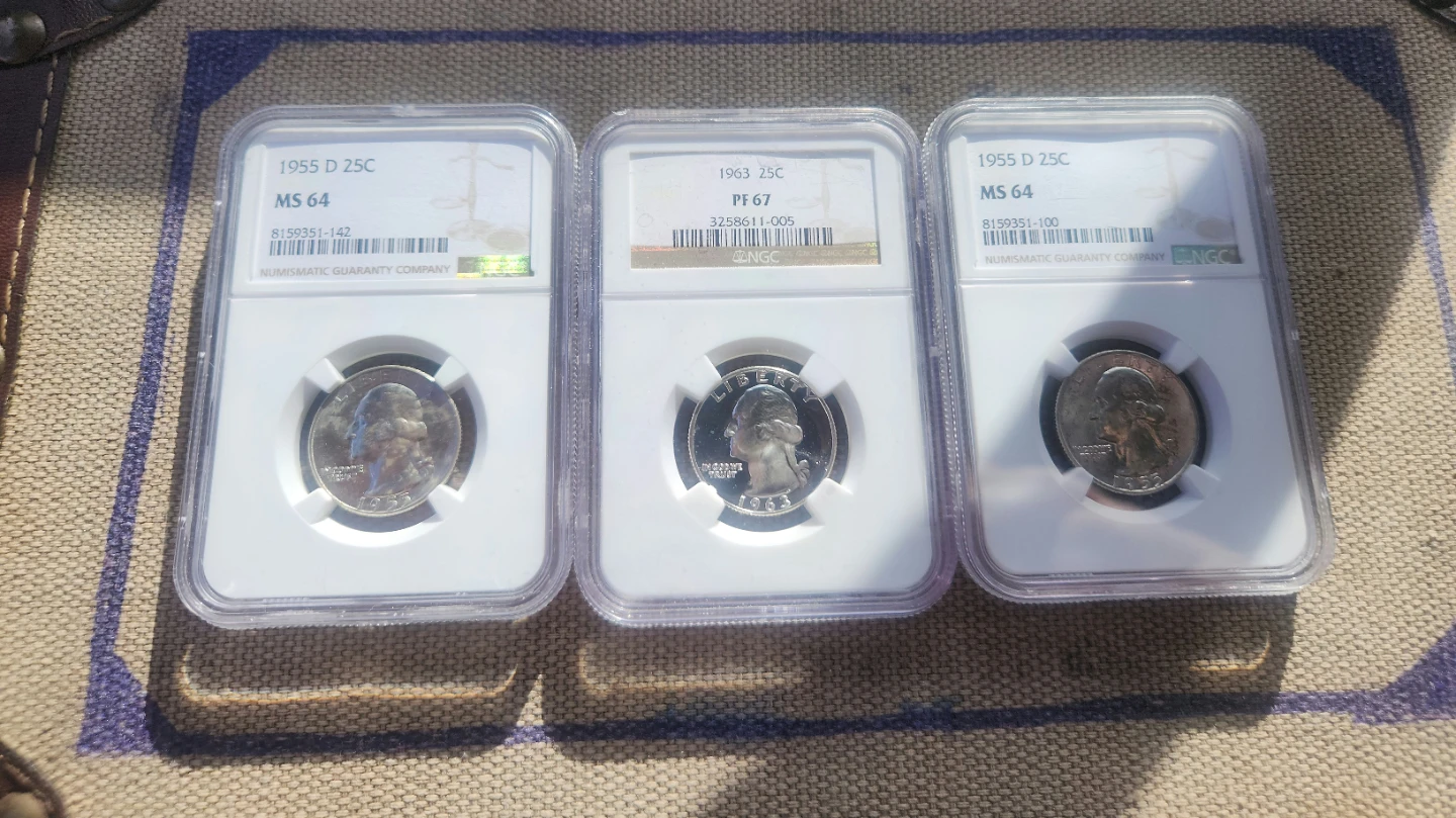 Collection of 20 ngc graded silver quarters and half 90% silver - photo 5
