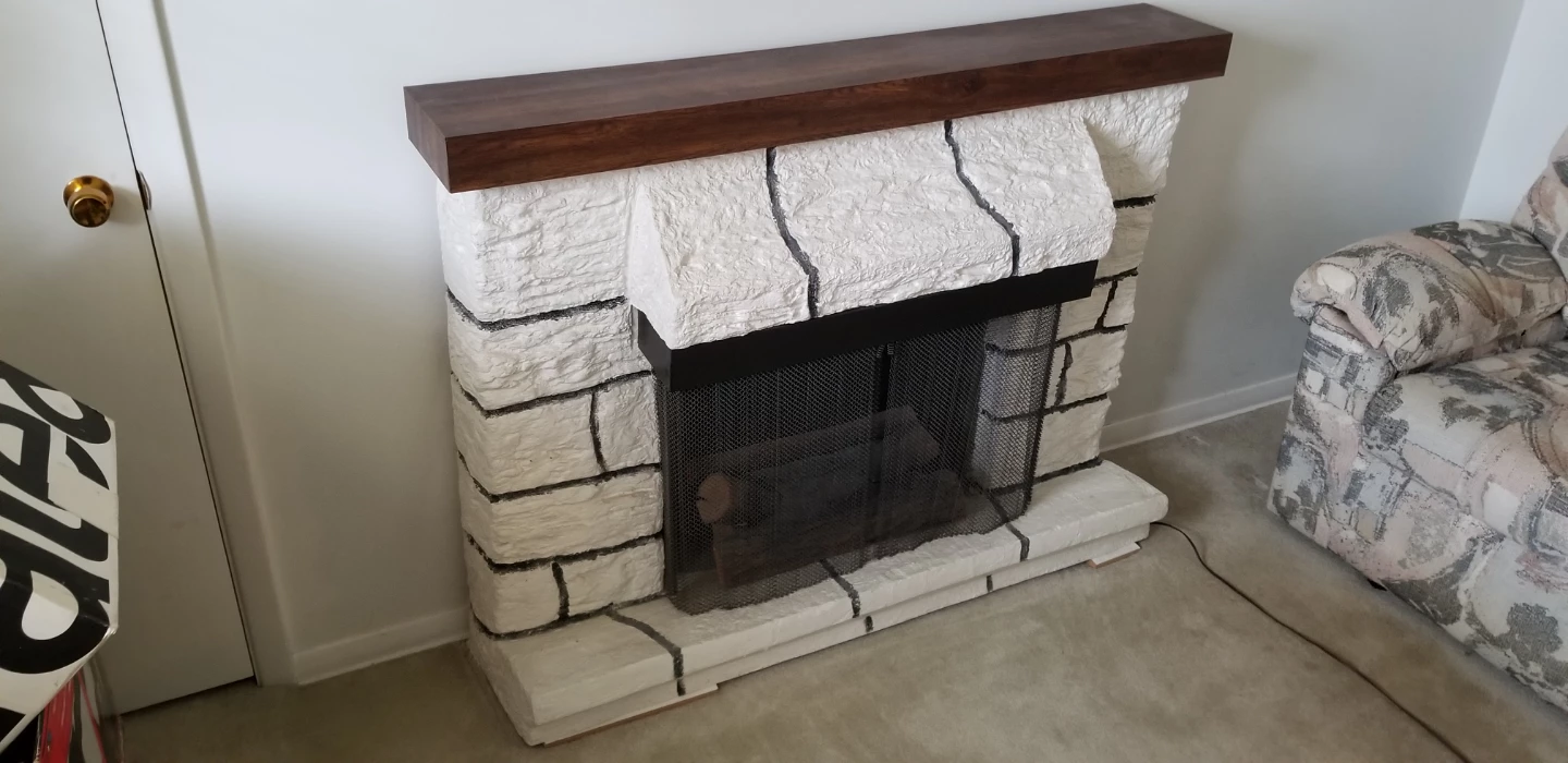 Electric Fireplace with Faux Stone Surround - photo 4