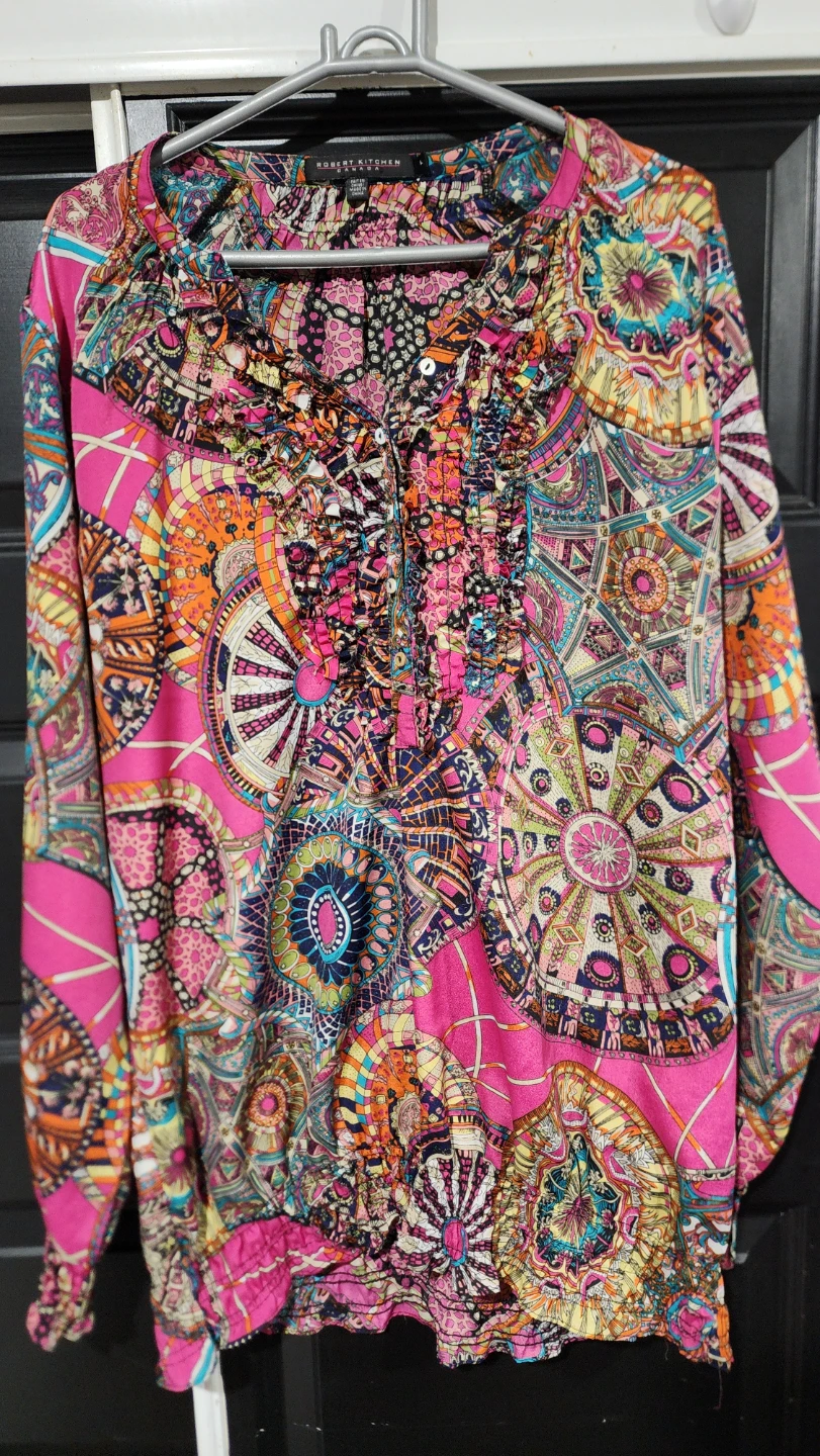Robert Kitchen patterned blouse - photo 2