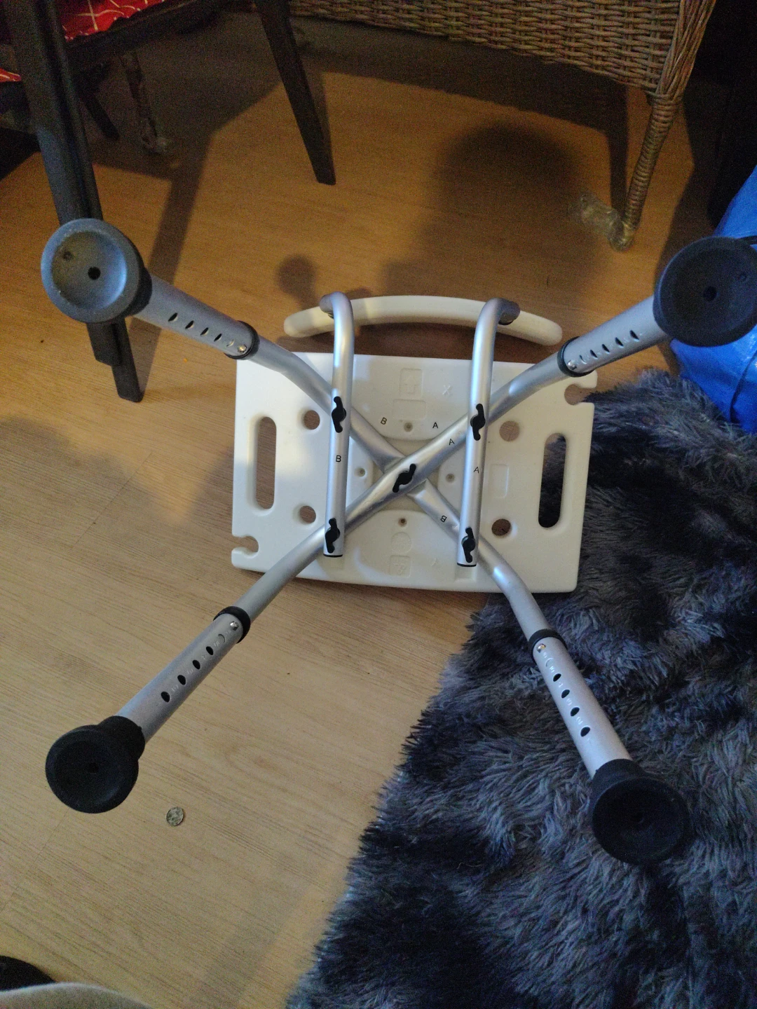 Adjustable Shower Chair with Backrest - photo 3