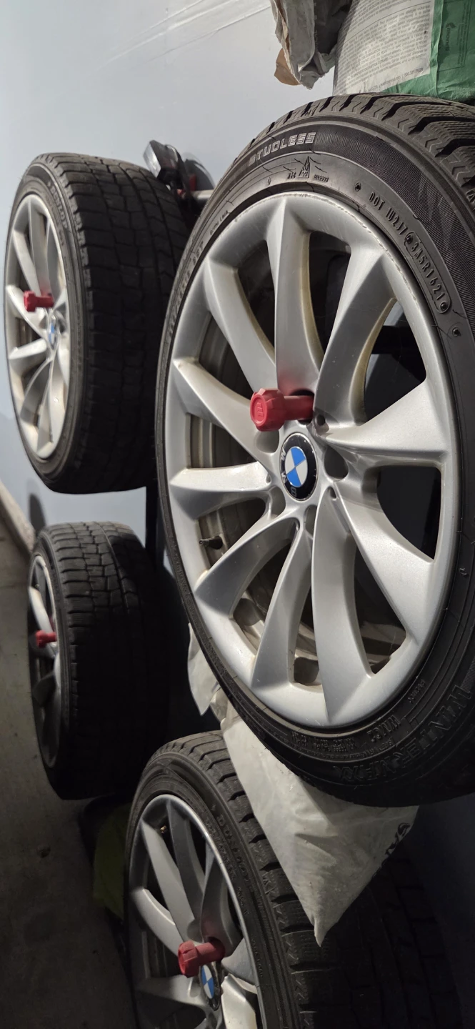 Set of 4 Dunlop Winter Tires with BMW Alloy Rims